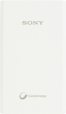 Sony 5000 mAh Power Bank (CP-E5, USB Portable )(White, Black, Lithium Polymer)