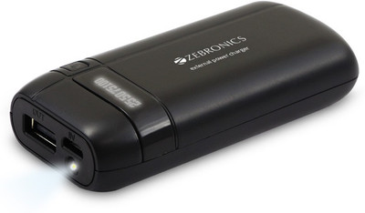 

Zebronics 4000 mAh Power Bank (ZEB-MC4000, ZEB-MC4000)(Black, Lithium-ion)