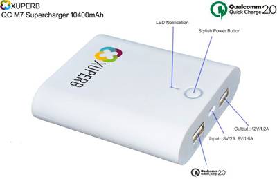 Xuperb QC M7 Supercharger 10400 mAh Power Bank