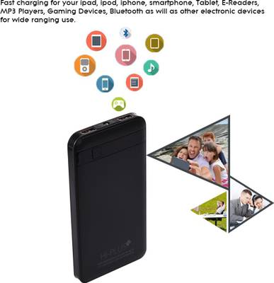 HI-PLUS H130 Slim Power Bank with Digital Meter 10400 mAh (Black) 
