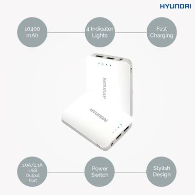 Hyundai MPB 100W Hyundai MPB 100W 10400 mAh (White) 