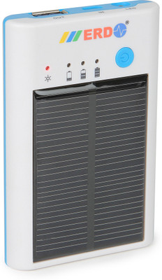 

ERD 2500 mAh Power Bank (LP-701 PB, Solar Mobile Charger  )(White, Blue, Lithium Polymer), Blue;white