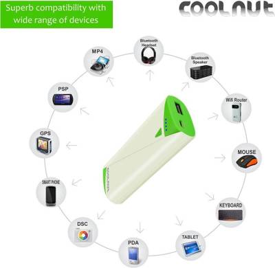 Coolnut Power Bank with LED Indicator Light Weight, Mini Portable...