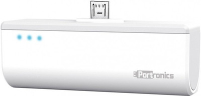 

Portronics 2200 mAh Power Bank (Pico II_White)(White, Lithium-ion)