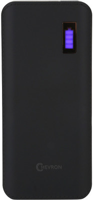 

Chevron 10000 mAh Power Bank (V1 Dual USB Leather Texture Power Bank With Lightning & Micro USB Dual Input Charging)(Space Black, Lithium-ion)
