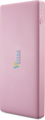 

Syska 10000 mAh Power Bank (Power, Slice 100-)(Pink, Lithium Polymer)