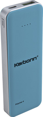 

Karbonn 4000 mAh Power Bank (P4000Blu, Polymer 4)(Blue, Lithium Polymer)