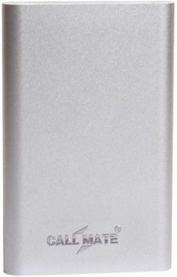 

Callmate 8000 mAh Power Bank (Thick, Pumi)(Silver, Lithium Polymer)