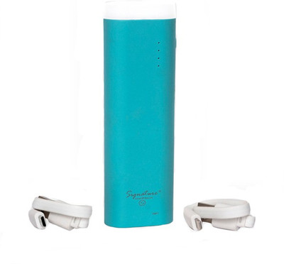 

Signature 6000 mAh Power Bank (vmp 7, pwrbnk)(cyan, Lithium-ion)