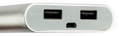 ASPOR A351 Power Bank With 2 USB Outputs Real Capacity 10000 mAh (Golden) 