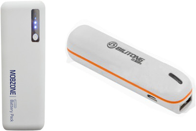 

ROBMOB 16800 mAh Power Bank (RBMB16800/2600, MOBZONE COMBO PACK OF 2 16800 mah + 2600 mah)(White, Lithium-ion)