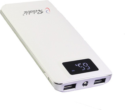 

Reliable 10000 mAh Power Bank (PING Portable Digital, High Speed Fast)(White, Lithium Polymer)