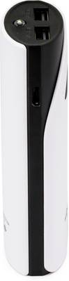 ASPOR A365 Power Bank With 2 USB Outputs Real Capacity 5200 mAh (Black, White) 