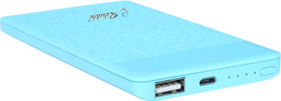 

Reliable 6000 mAh Power Bank (Power Bank, S1 Super Slim Portable)(Light Blue, Lithium Polymer)