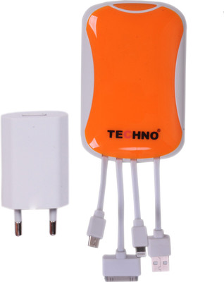 

Techno 5000 mAh Power Bank (TEC-128)(Orange, Lithium-ion)