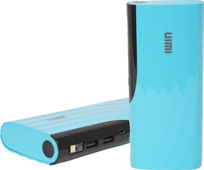 

UIMI 13000 mAh Power Bank (U4, Sky Blue With Dual Output Port)(Light Blue, Lithium-ion)