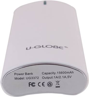 U-Globe UG 3372 POWER BANK 15600 mAh (WHITE) 