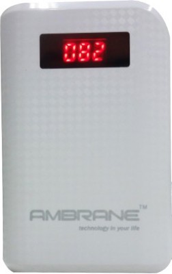 

Ambrane 6000 mAh Power Bank (P-6000, NA)(White, Lithium-ion)