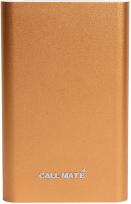 

Callmate 8000 mAh Power Bank (Thick, Pumi)(Golden, Lithium Polymer)