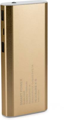 ASPOR A348 Power Bank With 2 USB Outputs Real Capacity 11000 mAh (Golden) 