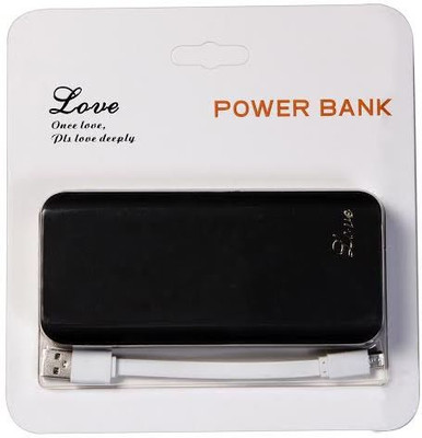 U-Verse 10000 mAh Power Bank (V-01, Love Series )(Black, Lithium Polymer)