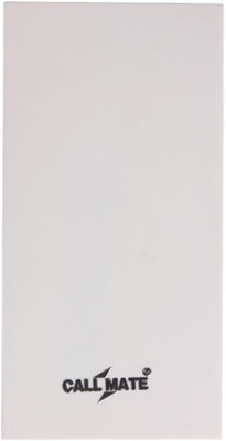 

Callmate 10000 mAh Power Bank (Long, Block)(White, Lithium Polymer)