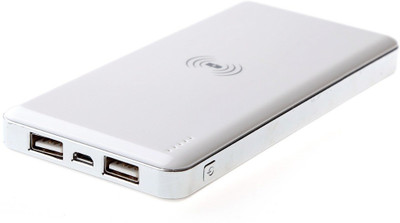 

Wayona 10000 mAh Power Bank (10000mAh, Wireless 10000mAh Power bank With Dual USB Output)(White, Lithium Polymer)