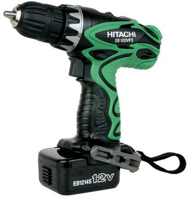 

Hitachi DS12DVF3 Pistol Grip Drill(9.52 mm Chuck Size), Black;green