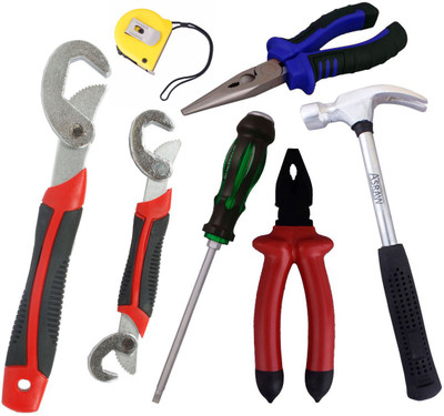 

Asraw Hand Tool Kit(7 Tools), Multicolor