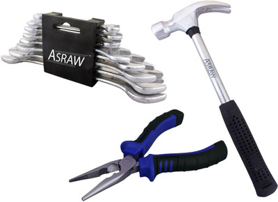 

Asraw Hand Tool Kit(11 Tools), Multicolor