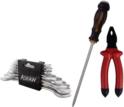

Asraw Hand Tool Kit(11 Tools), Multicolor