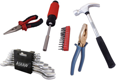 

Asraw Hand Tool Kit(13 Tools), Multicolor