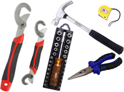 

Asraw Hand Tool Kit(6 Tools), Multicolor