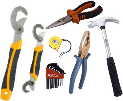 

Asraw Hand Tool Kit(7 Tools), Multicolor