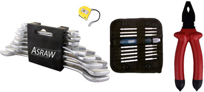 

Asraw Hand Tool Kit(12 Tools), Multicolor