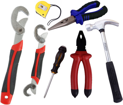 

Asraw Hand Tool Kit(7 Tools), Multicolor