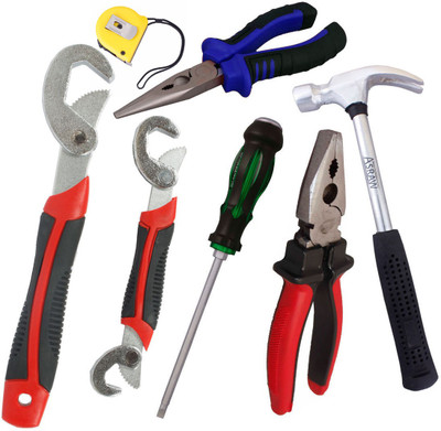 

Asraw Hand Tool Kit(7 Tools), Multicolor
