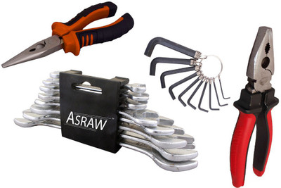 

Asraw Hand Tool Kit(12 Tools), Multicolor