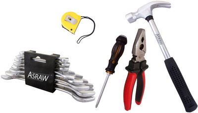 

Asraw Hand Tool Kit(13 Tools), Multicolor