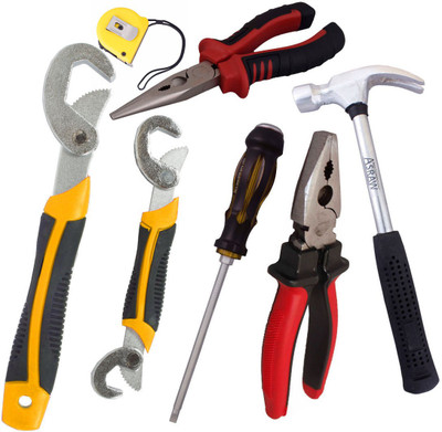 

Asraw Hand Tool Kit(7 Tools), Multicolor