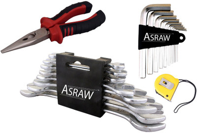 

Asraw Hand Tool Kit(12 Tools), Multicolor
