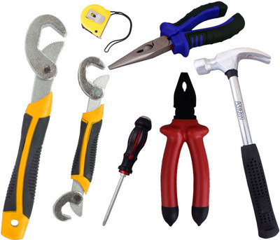 

Asraw Hand Tool Kit(7 Tools), Multicolor