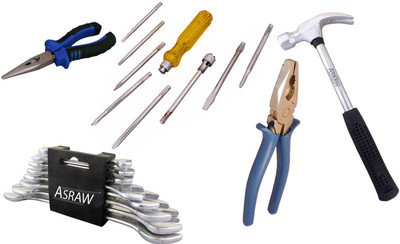 

Asraw Hand Tool Kit(13 Tools), Multicolor