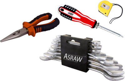 

Asraw Hand Tool Kit(12 Tools), Multicolor