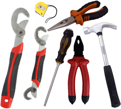 

Asraw Hand Tool Kit(7 Tools), Multicolor