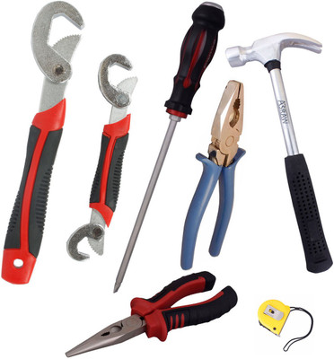 

Asraw Hand Tool Kit(7 Tools), Multicolor
