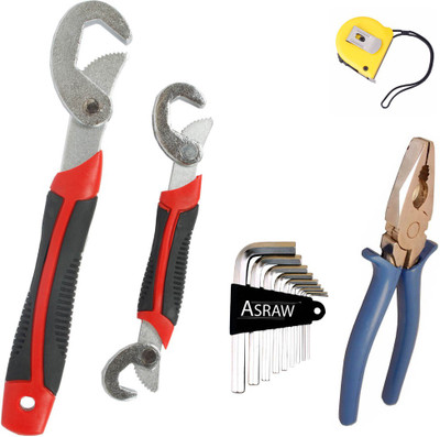 

Asraw Hand Tool Kit(5 Tools), Multicolor