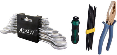 

Asraw Hand Tool Kit(11 Tools), Multicolor