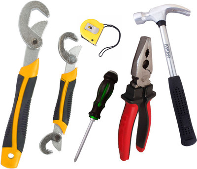 

Asraw Hand Tool Kit(6 Tools), Multicolor