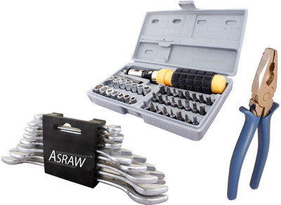 

Asraw Hand Tool Kit(11 Tools), Multicolor